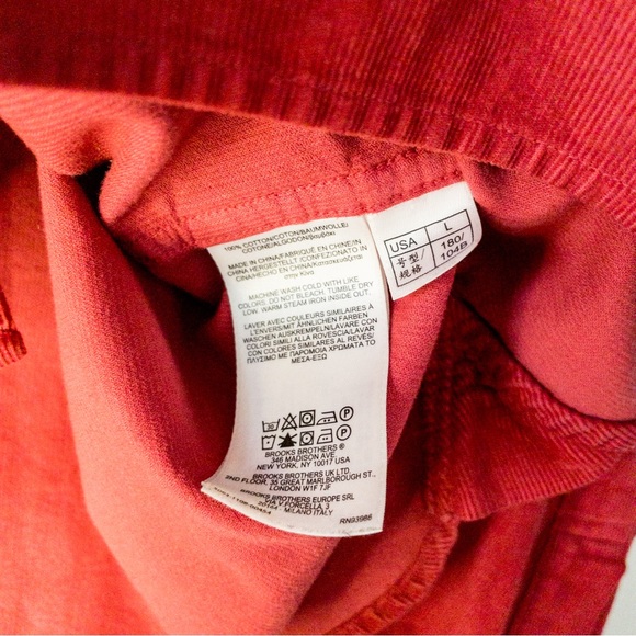 Brooks Brothers | Red Corduroy Button Down Shirt - Picture 3 of 5